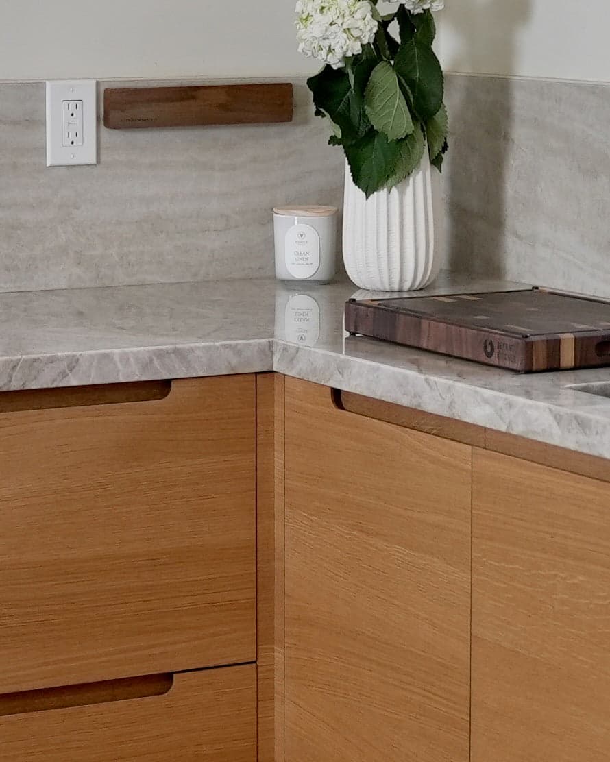 Drawer and cabinetry hardware detail